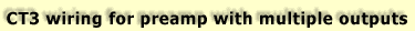 How to wire a CT3 selector switch for switching between multiple preamp outputs