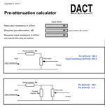 Pre-attenuation-calculator